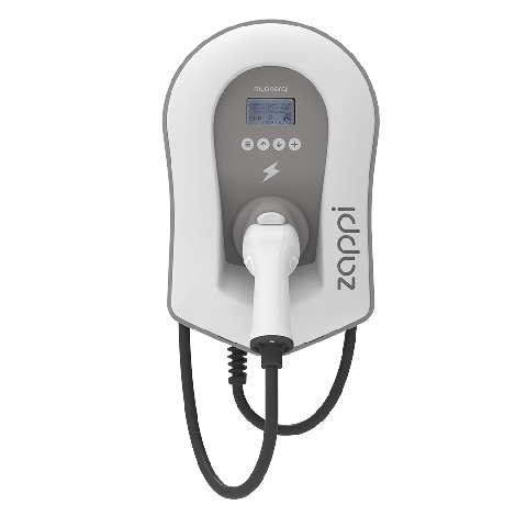 Zappi Eco-Smart EV Charger Tethered-Grey/White