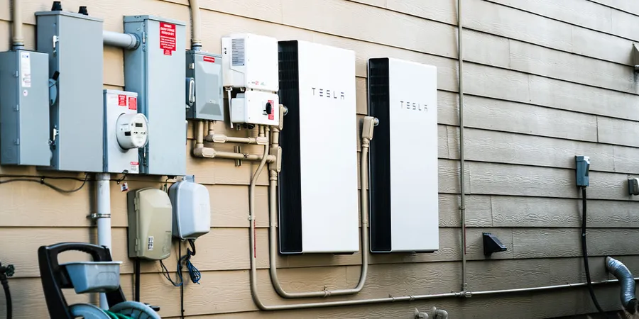 Wall-mounted Battery Storage system installed inside a property